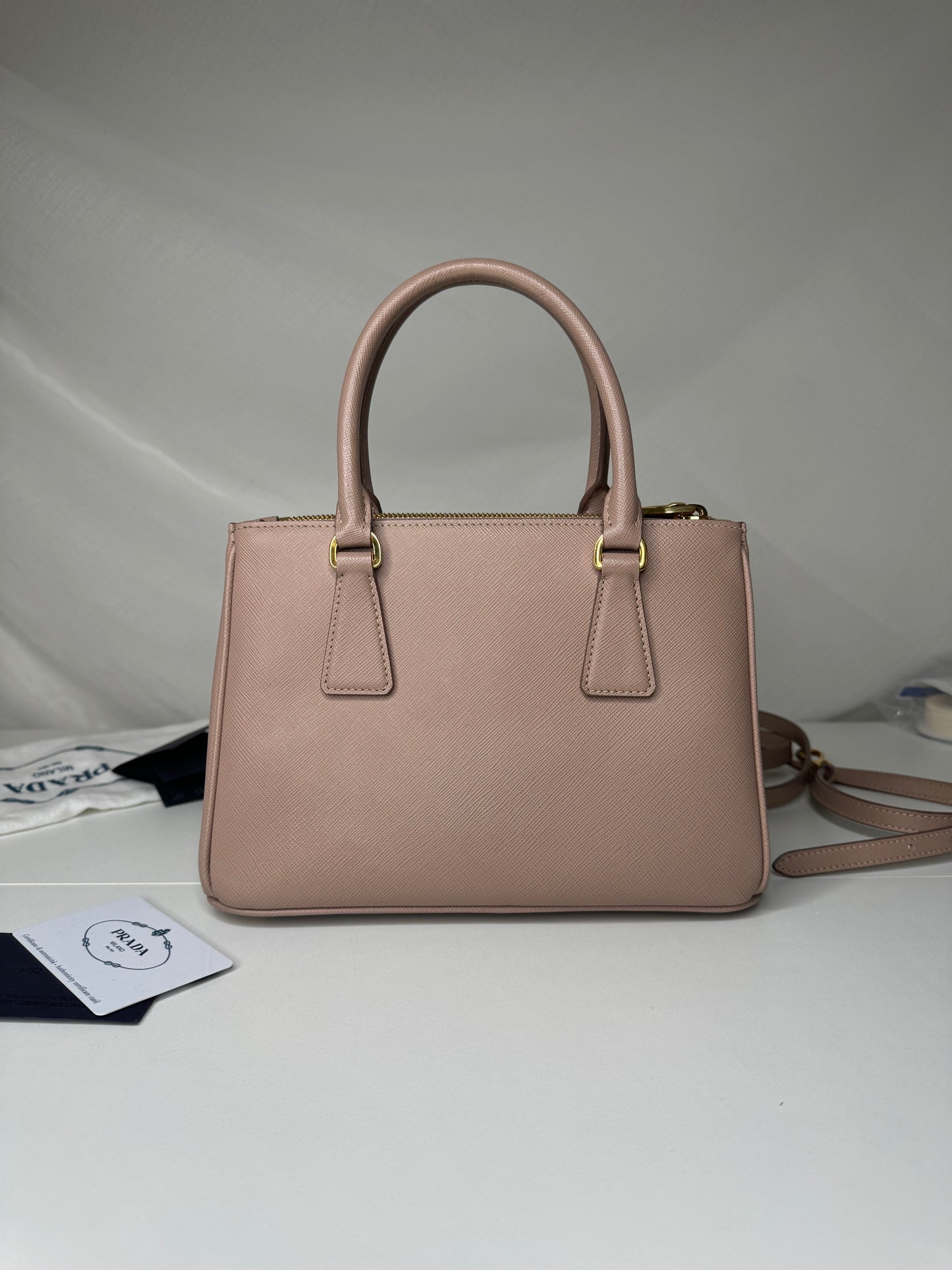 Prada Galleria Small Powder Pink GHW