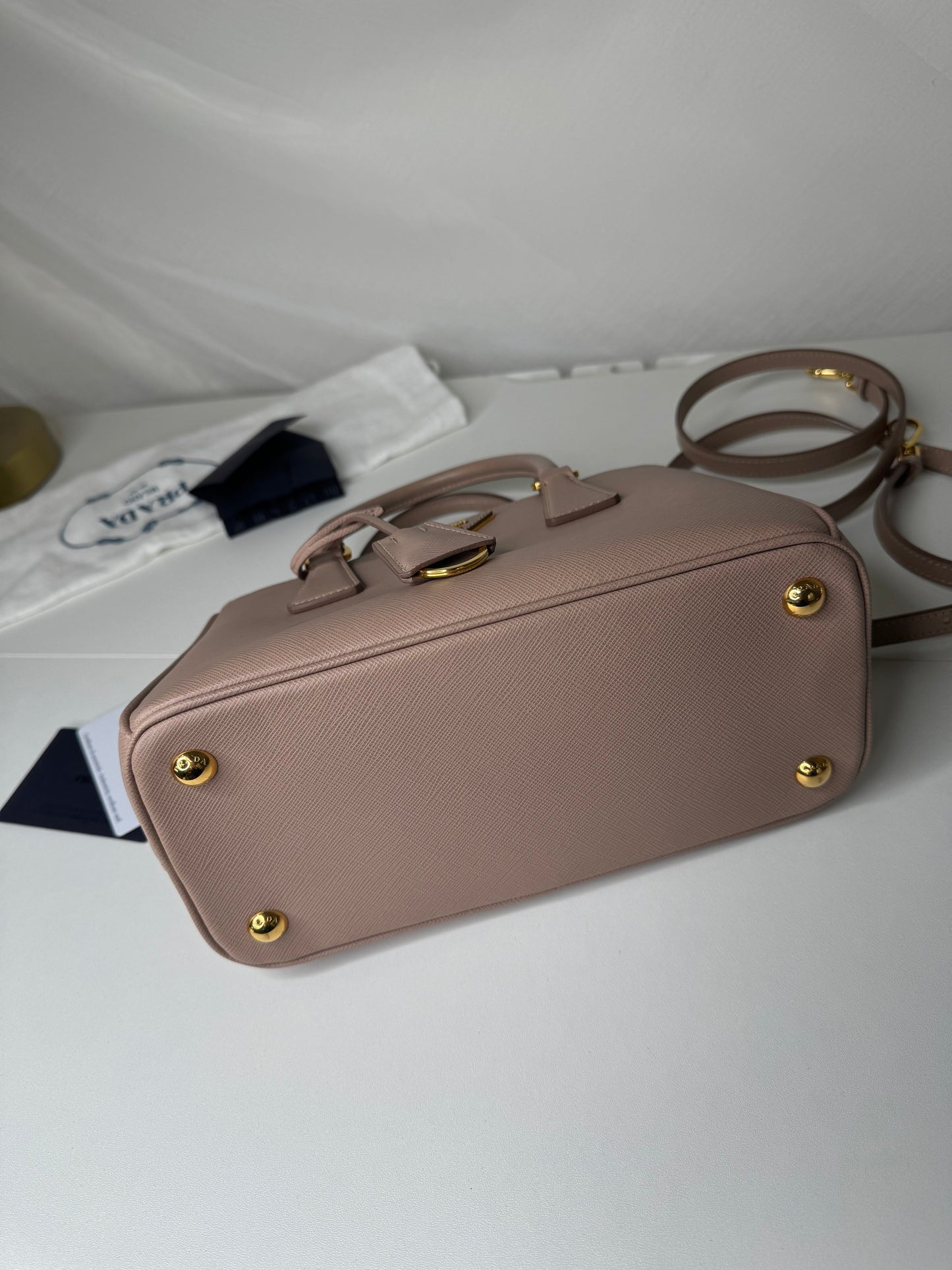 Prada Galleria Small Powder Pink GHW