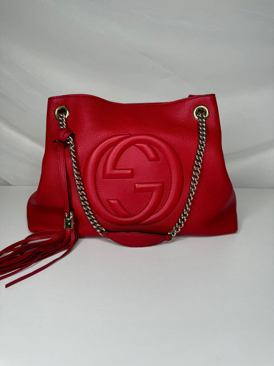 Gucci Hobo Red LGHW