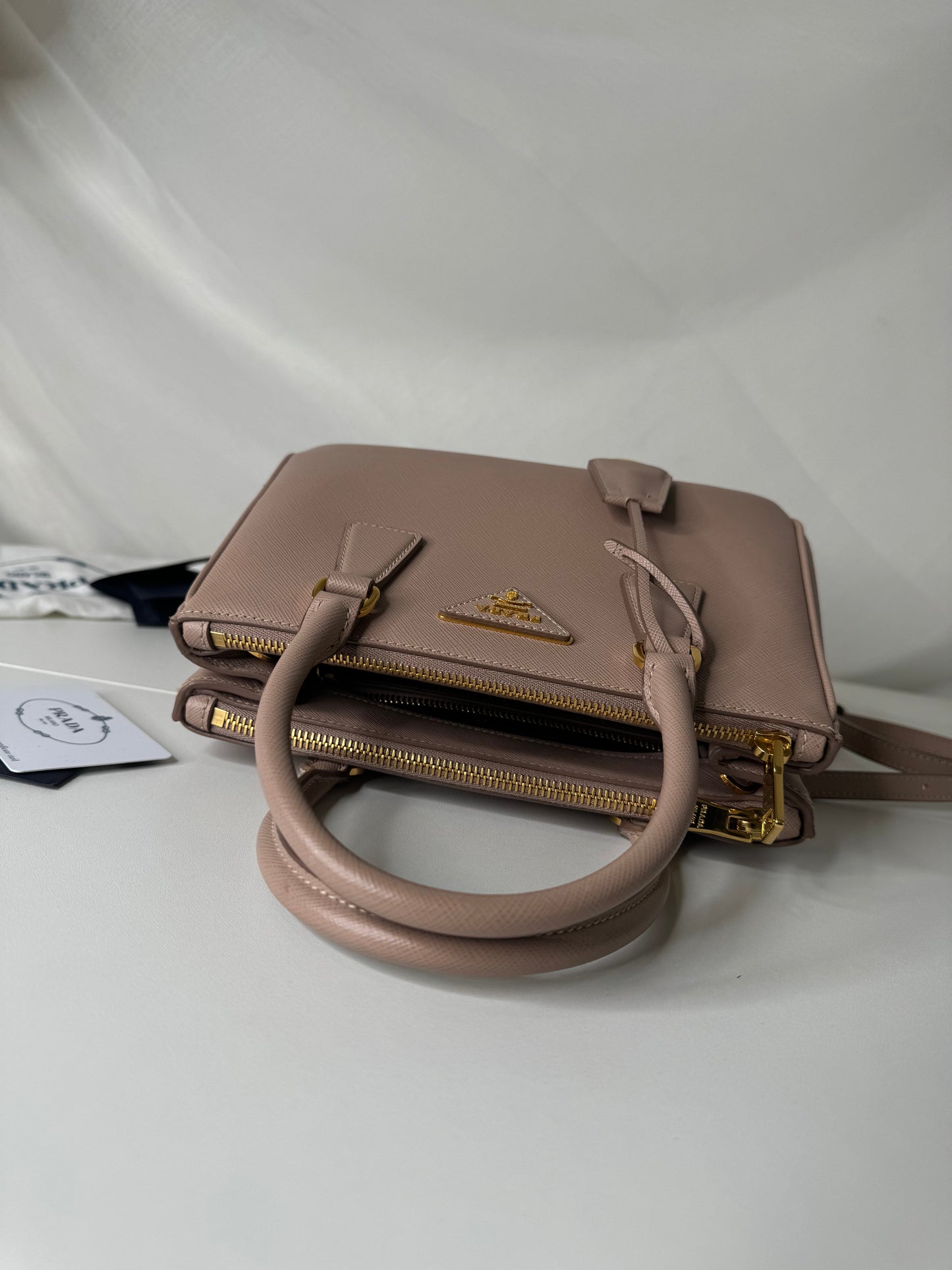 Prada Galleria Small Powder Pink GHW