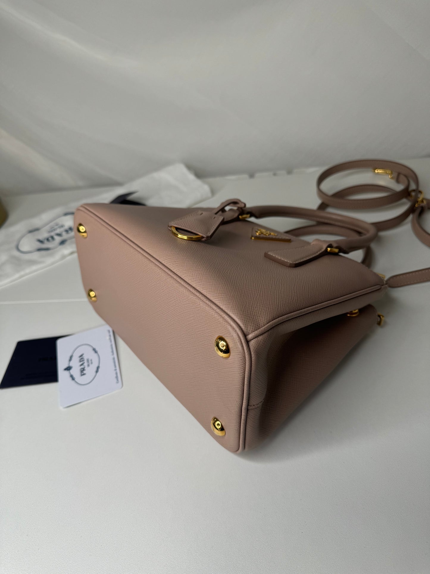 Prada Galleria Small Powder Pink GHW