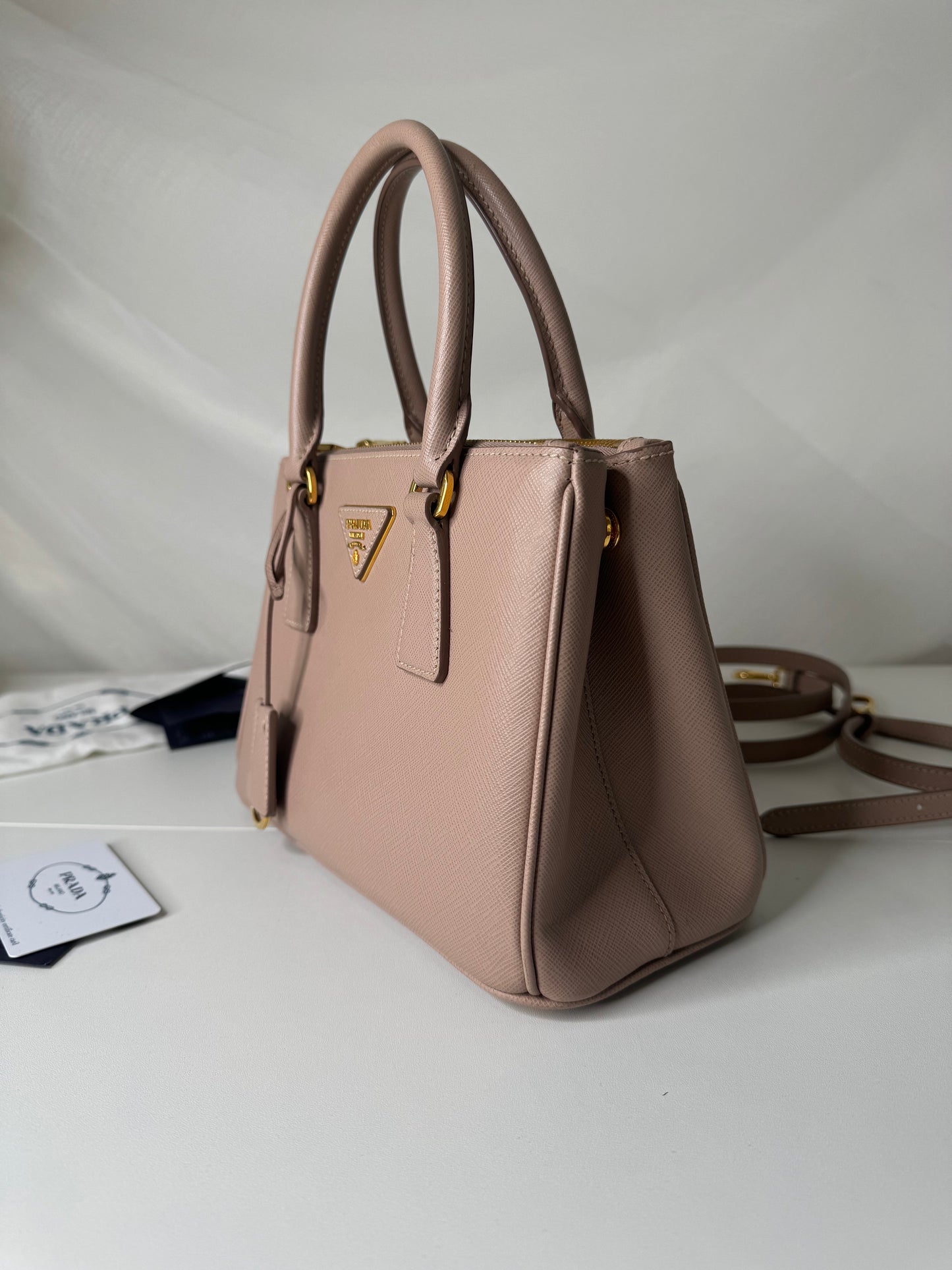 Prada Galleria Small Powder Pink GHW