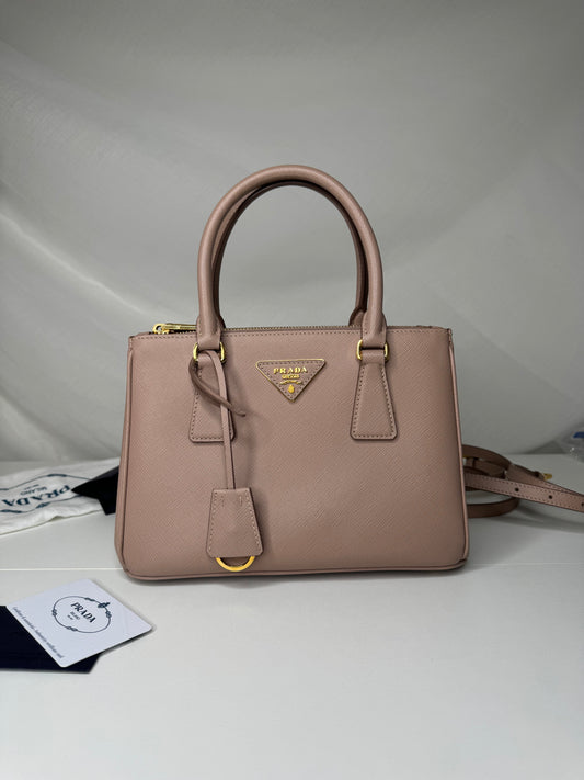 Prada Galleria Small Powder Pink GHW