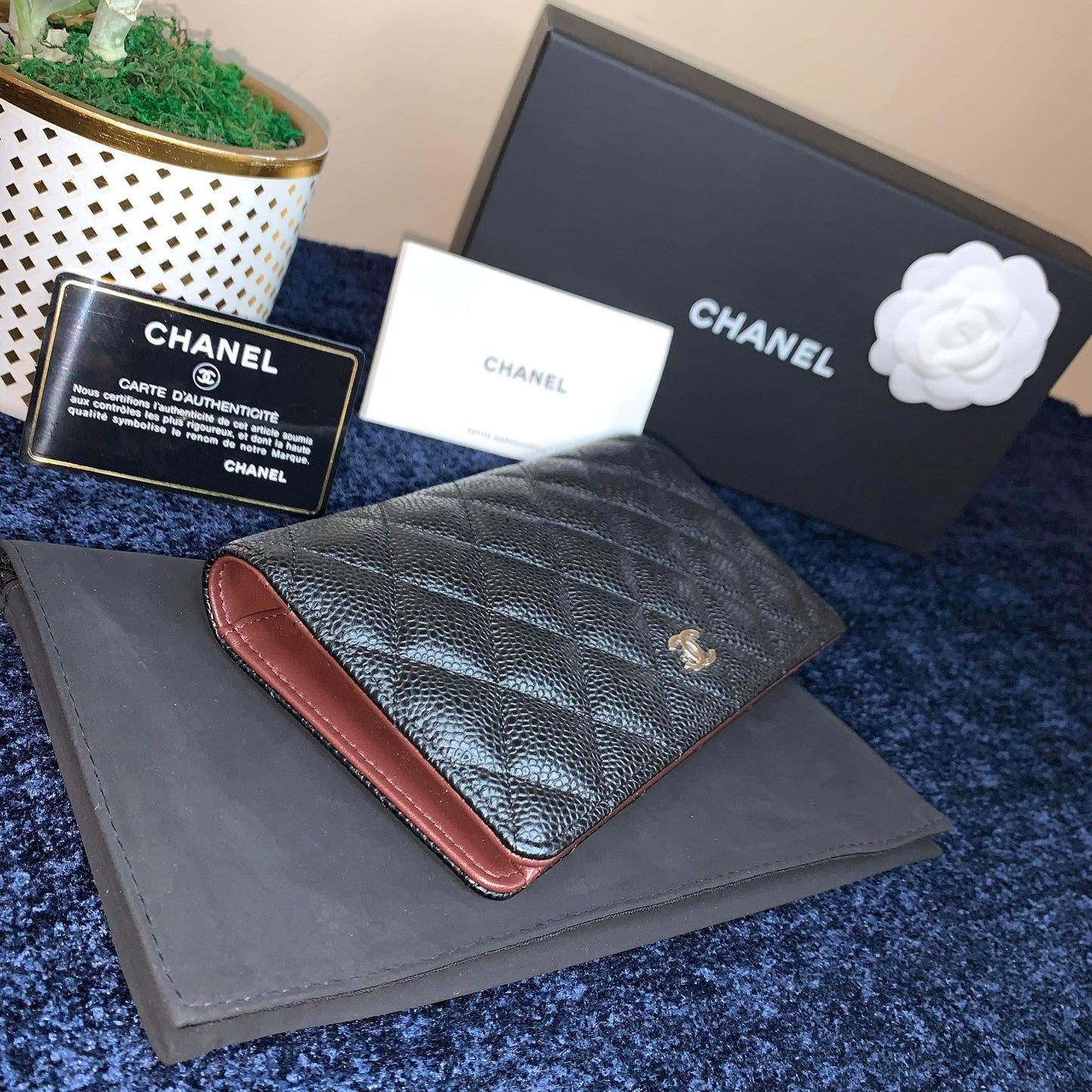 Chanel Yen Caviar Wallet