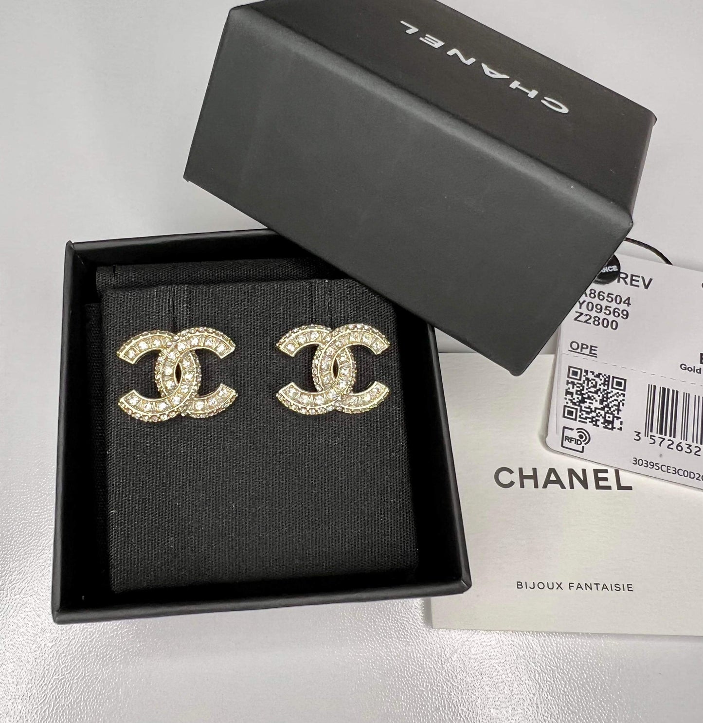 Chanel Crystal Studs