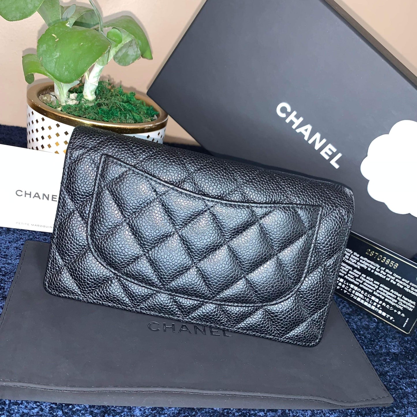 Chanel Yen Caviar Wallet