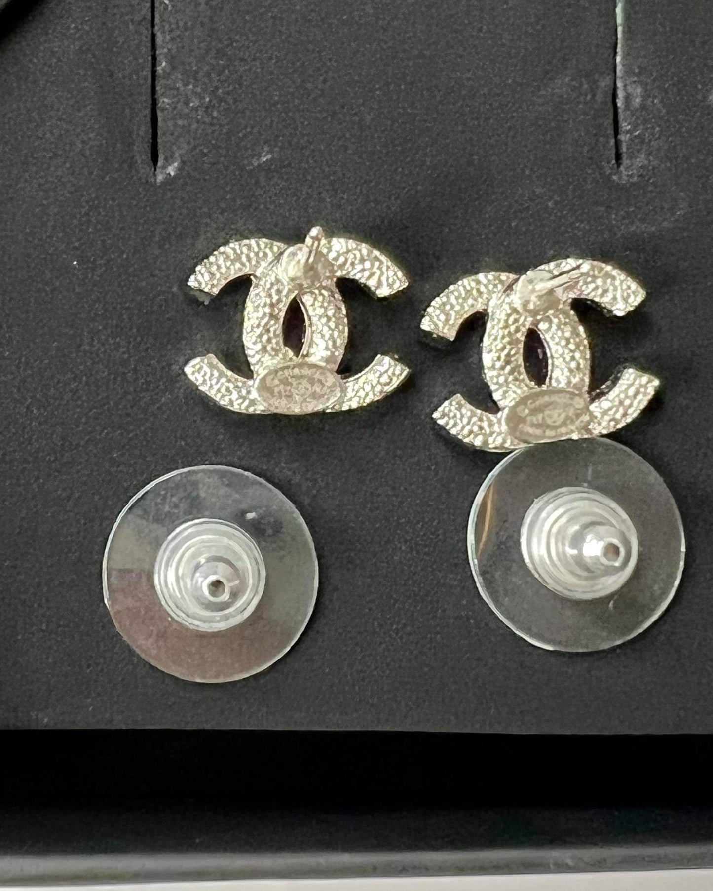 Chanel CC Crystal Studs