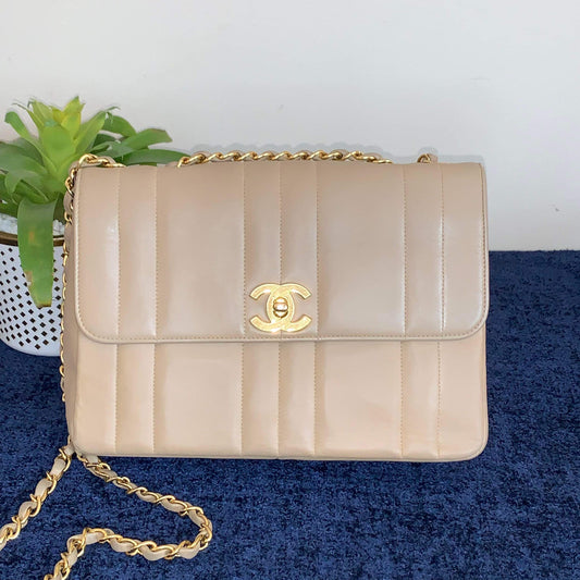 SOLD!! Chanel Beige Vintage