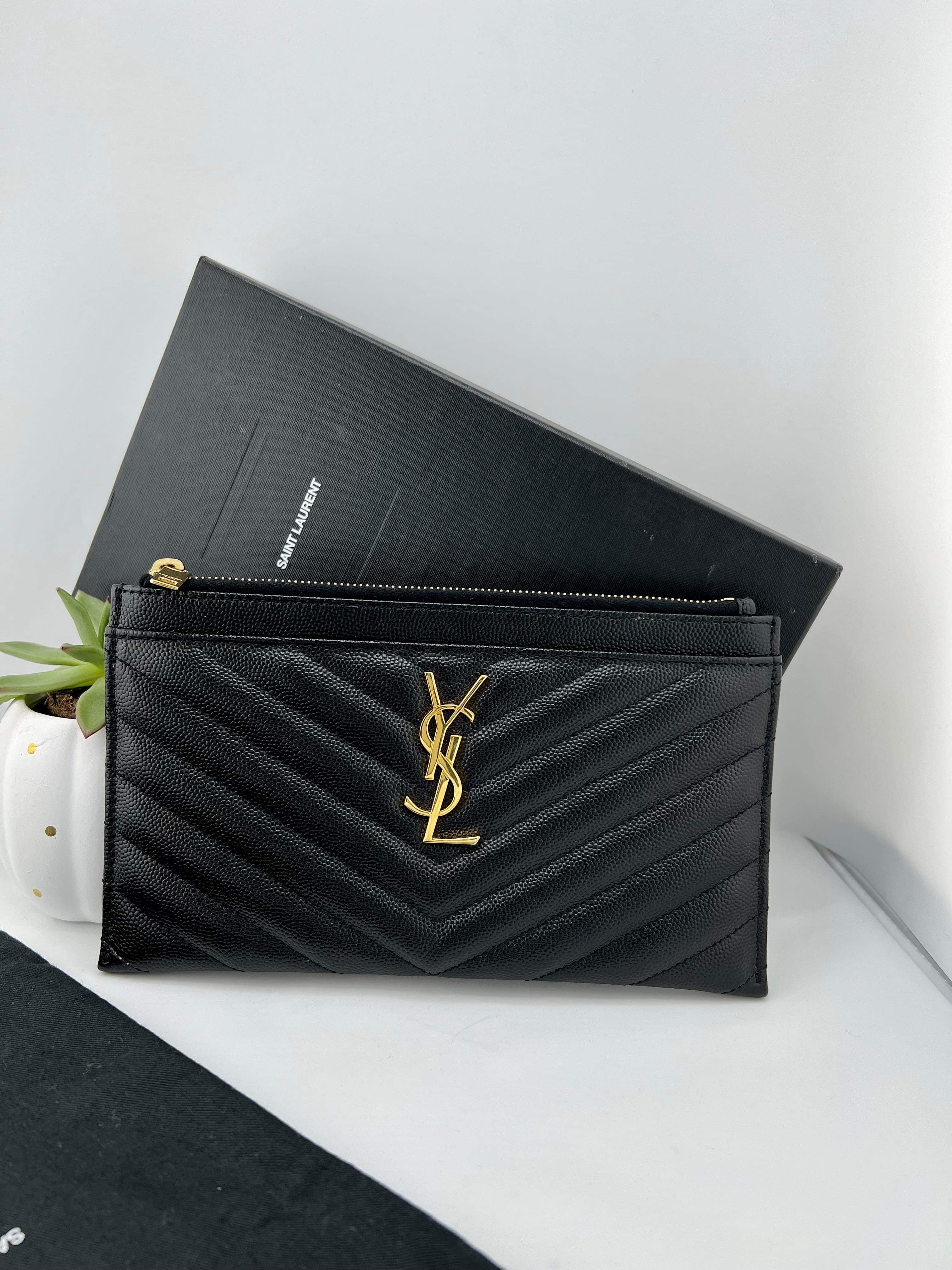 Ysl hotsell zip pouch