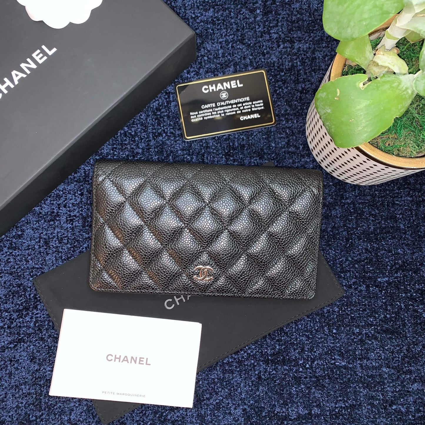 Chanel Yen Caviar Wallet