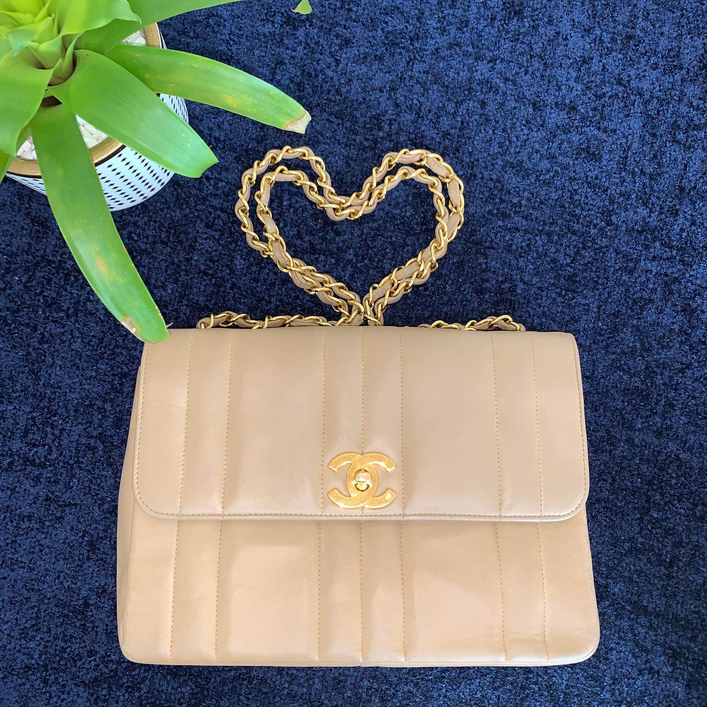 SOLD!! Chanel Beige Vintage