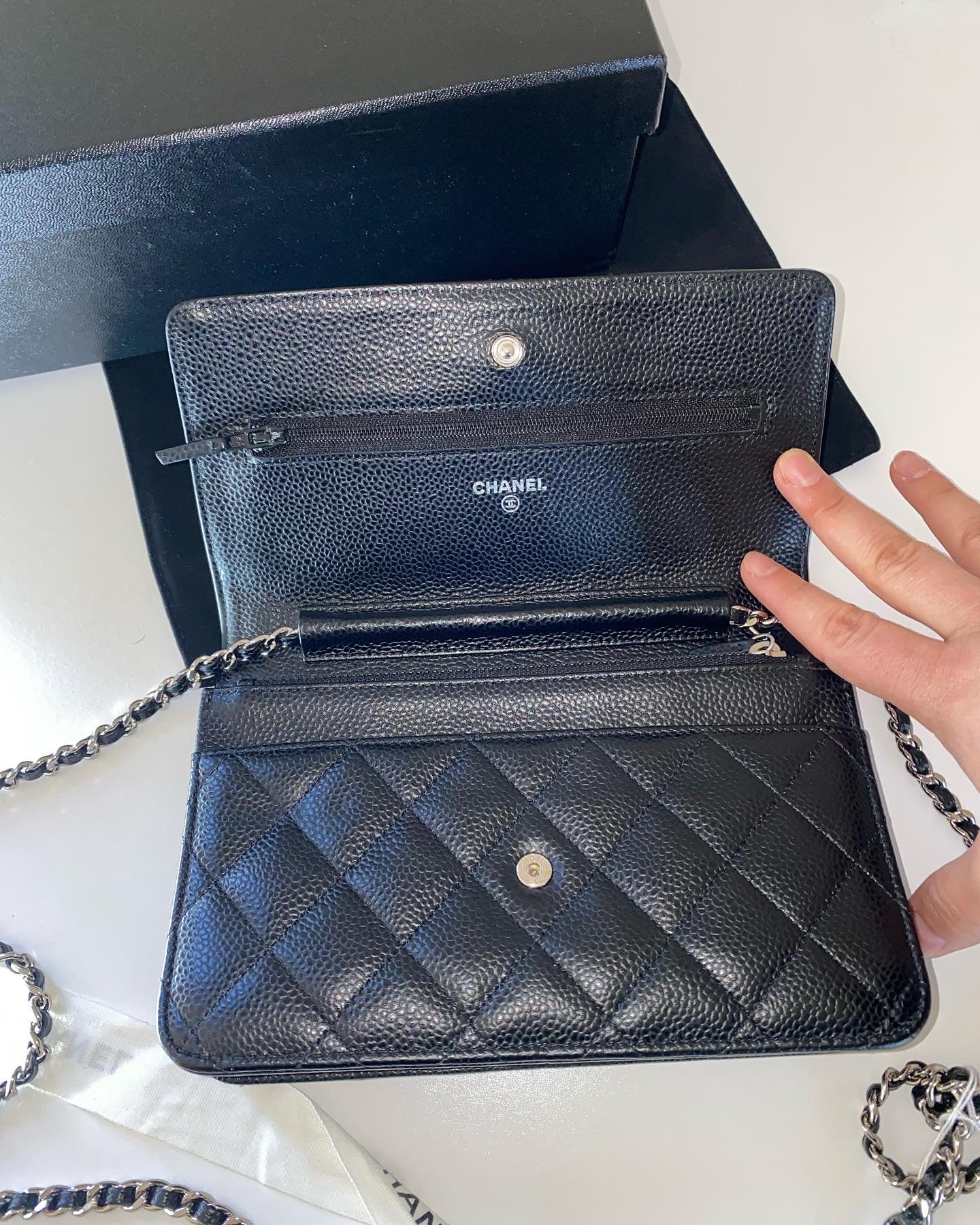 Chanel Caviar WOC