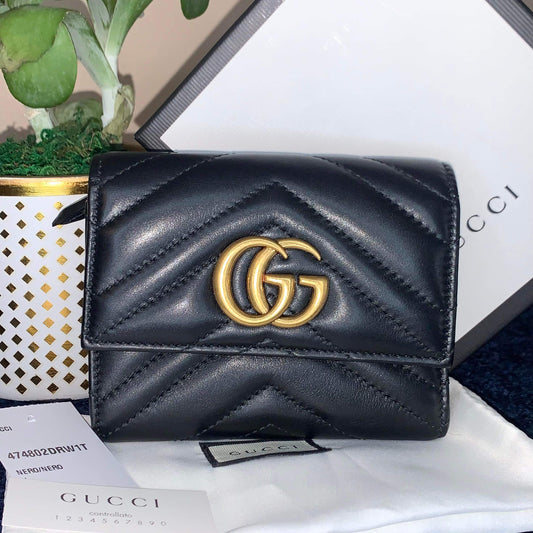 Gucci Marmont Trifold Wallet